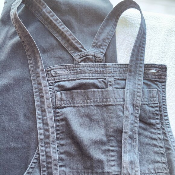 Aerie Werk Play Twill Overalls, Small, Grey - Picture 4 of 4